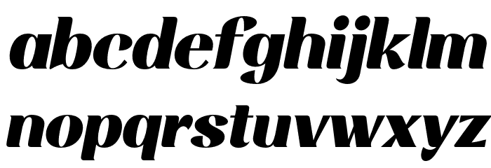 RossanovaPersonalUse-BlackIta Font LOWERCASE