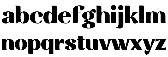 RossanovaPersonalUse-Black Font LOWERCASE