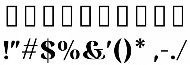 RossanovaPersonalUse-Bold Font OTHER CHARS