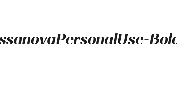 RossanovaPersonalUse-BoldIta Logo