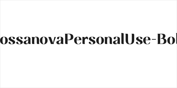 RossanovaPersonalUse-Bold Logo