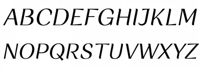 RossanovaPersonalUse-Italic 字体 大写