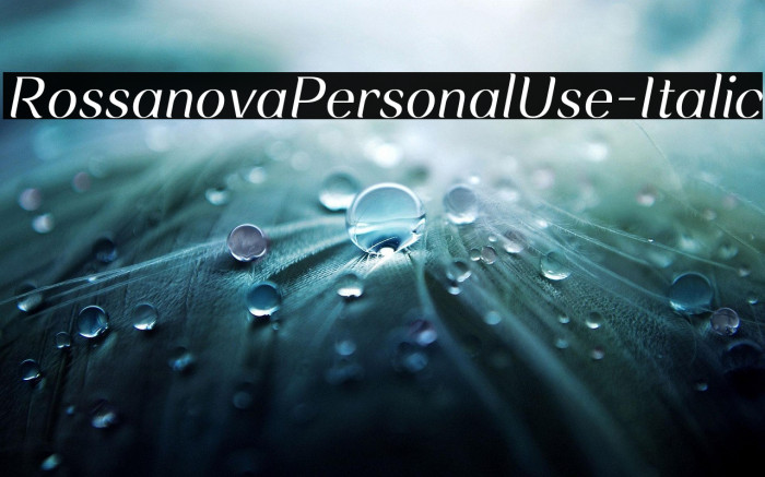 RossanovaPersonalUse-Italic Example 2
