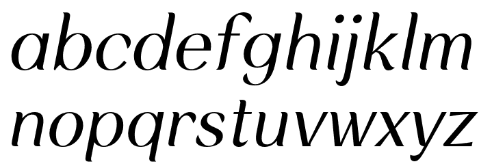 RossanovaPersonalUse-Italic Font LOWERCASE