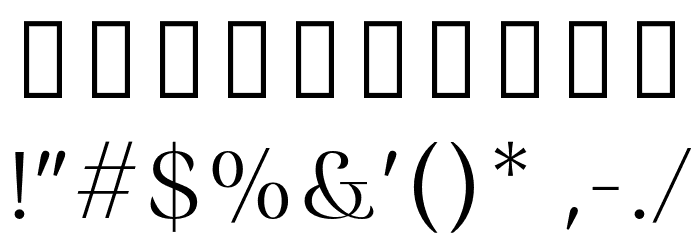 RossanovaPersonalUse-Light Font OTHER CHARS