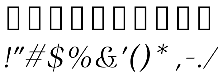 RossanovaPersonalUse-LightIta Font OTHER CHARS