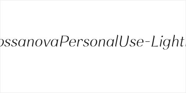 RossanovaPersonalUse-LightIta Logo