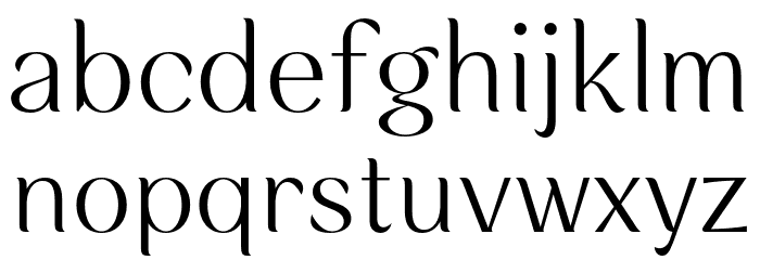 RossanovaPersonalUse-Light Font LOWERCASE