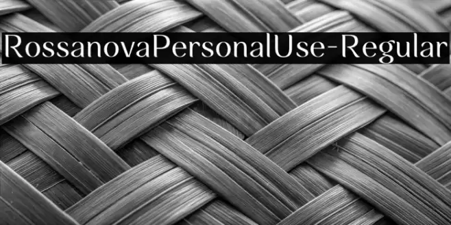 RossanovaPersonalUse-Regular Font examples