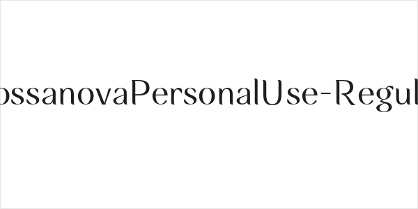 RossanovaPersonalUse-Regular Logo