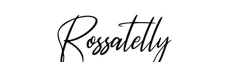 Rossatelly  免费字体下载