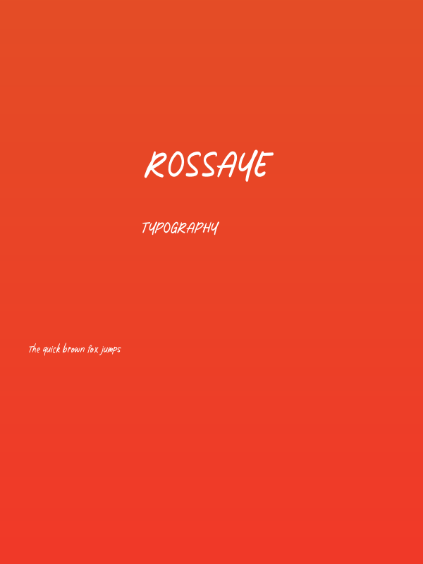 Rossaye Poster