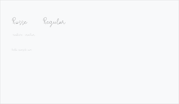 Rosse DEMO Regular Business Card