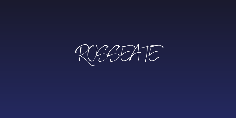 Rosseate Social Header