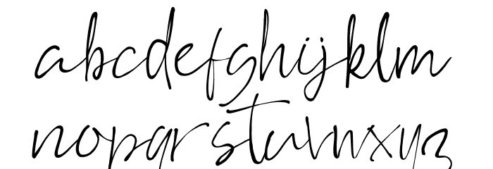 Rosseate Font LOWERCASE