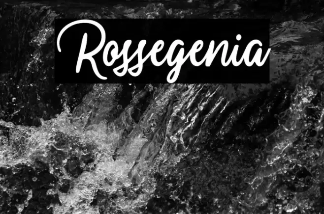 Rossegenia Font examples