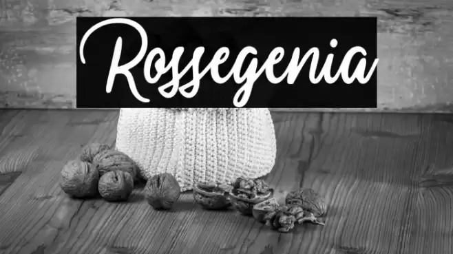 Rossegenia Font examples