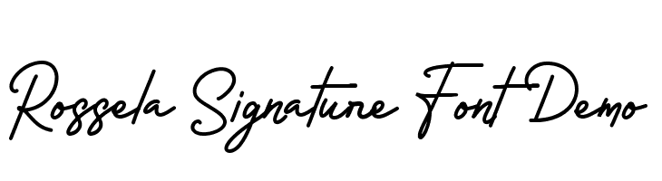 Rossela Signature Font Demo Font