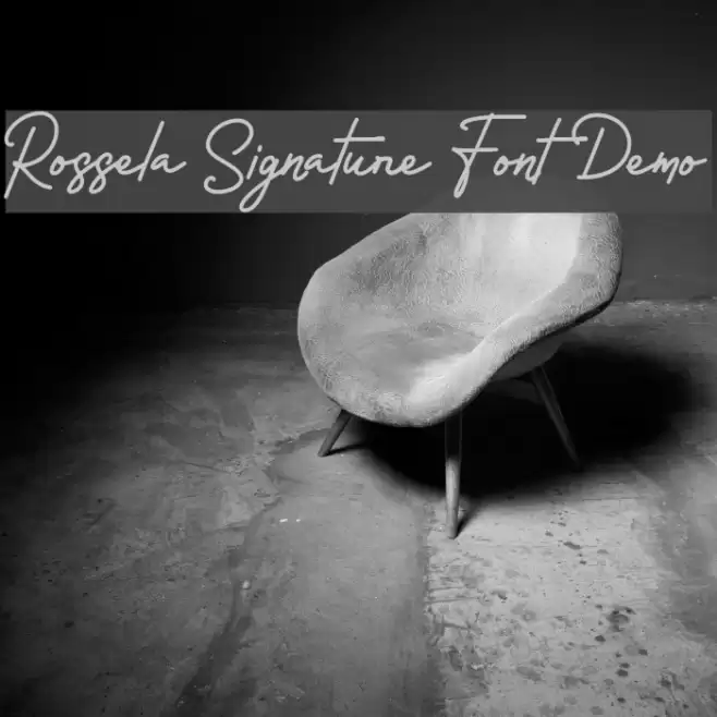 Rossela Signature Font Demo Font examples