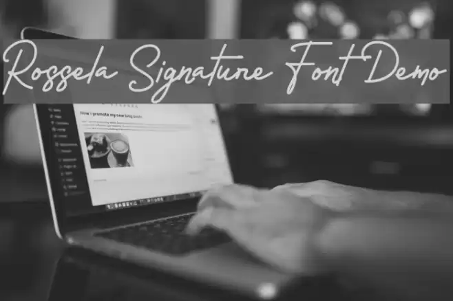 Rossela Signature Font Demo Font examples