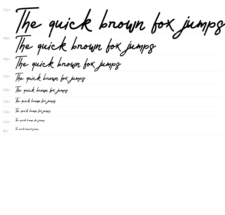 Rossela Signature Font Demo Waterfall