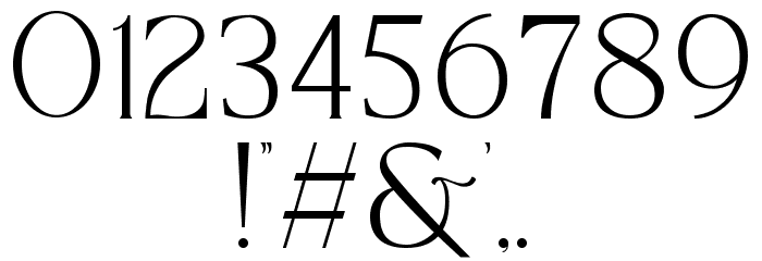 Rossesie Font OTHER CHARS