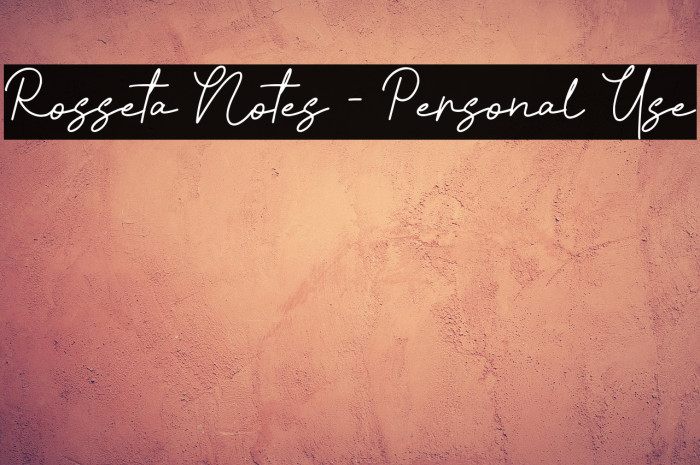 Rosseta Notes - Personal Use Example 3