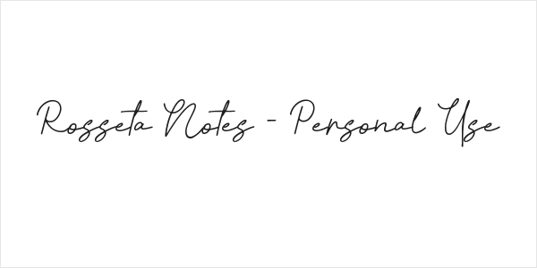 Rosseta Notes - Personal Use Logo