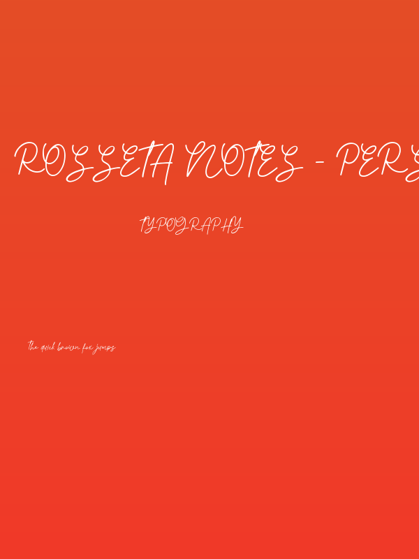 Rosseta Notes - Personal Use Poster