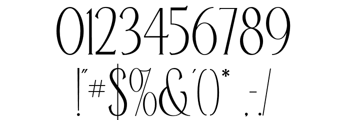 Rosseta Font OTHER CHARS