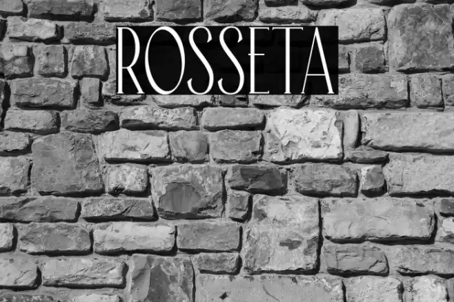 Rosseta Font examples