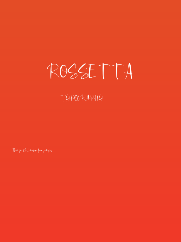 Rossetta Poster