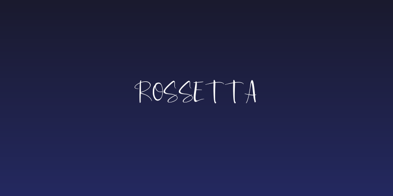 Rossetta Social Header