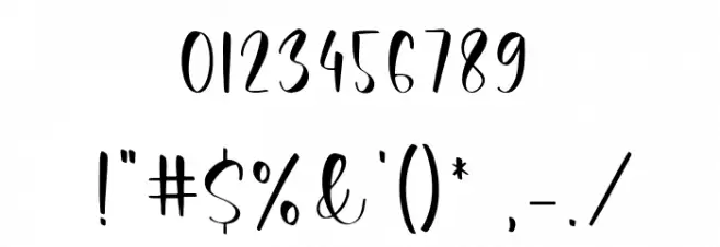 Rossi Mithori Font OTHER CHARS