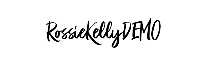 RossieKellyDEMO  フリーフォントのダウンロード