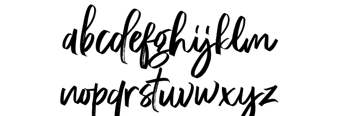 RossieKellyDEMO Font LOWERCASE