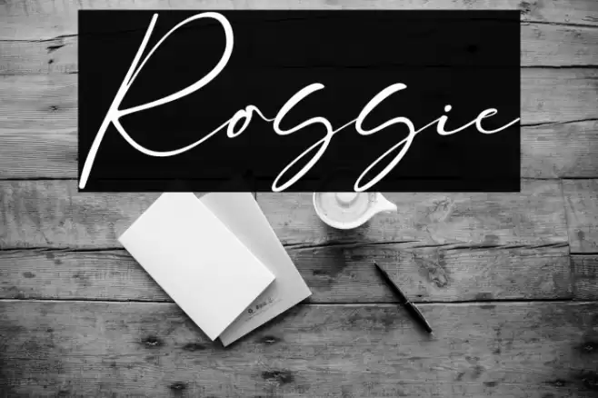 Rossie Font examples