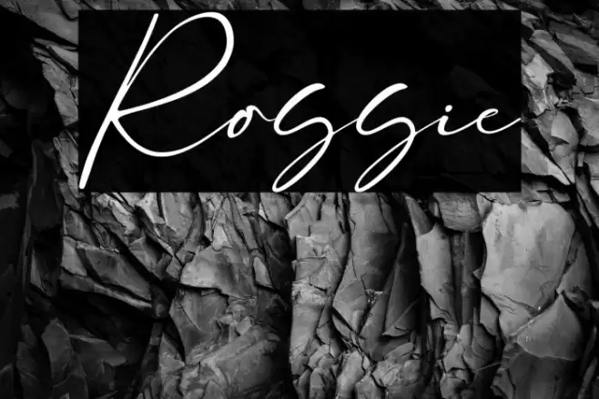 Rossie Font examples