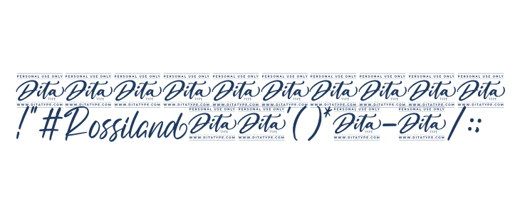 Rossiland Personal Use Other Characters