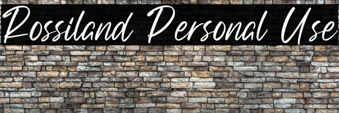 Rossiland Personal Use Example 1