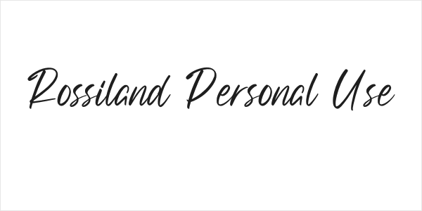 Rossiland Personal Use Logo