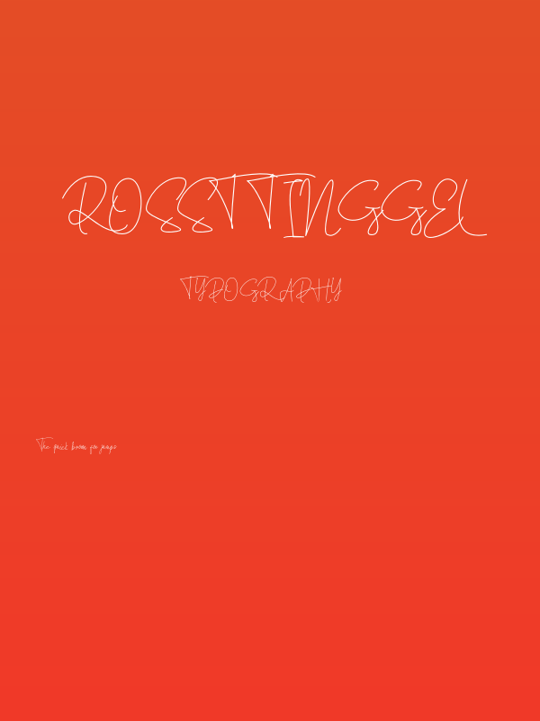 Rossttinggel Poster