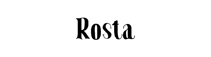 Rosta  Free Fonts Download