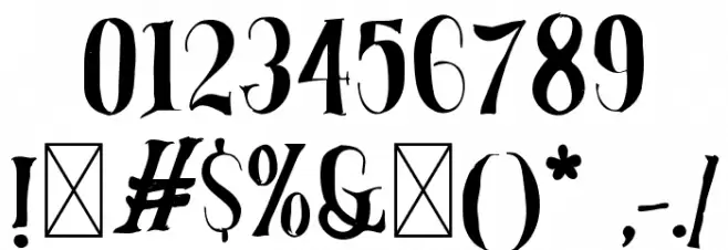 Rosta Font OTHER CHARS