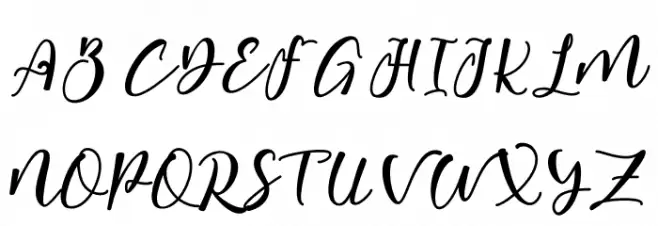 Rosta Font UPPERCASE