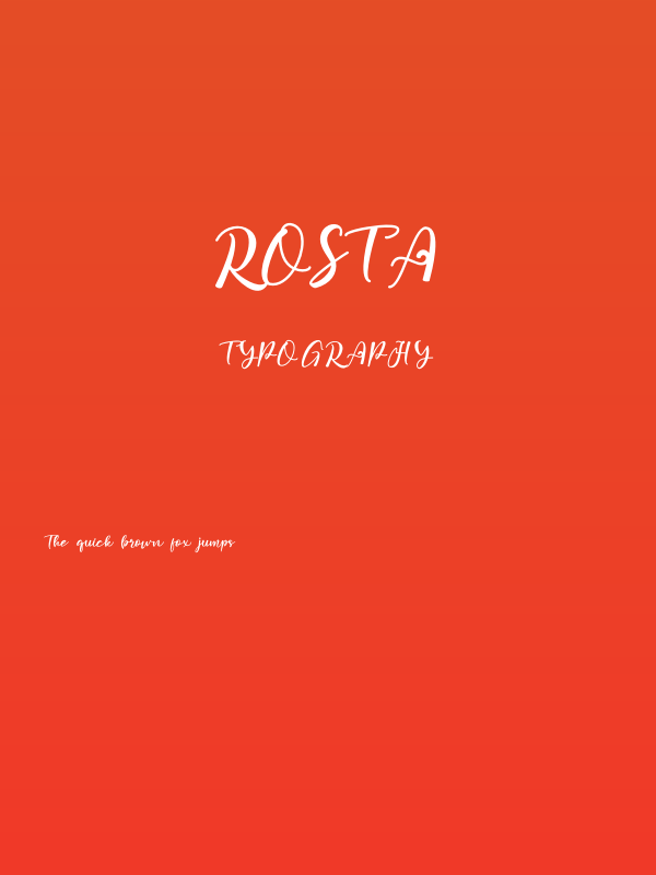 Rosta Poster