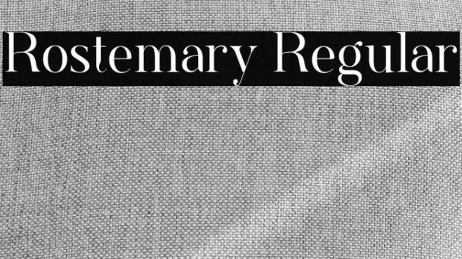 Rostemary Regular Font examples