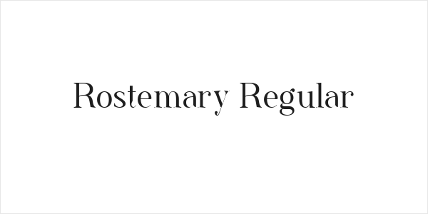 Rostemary Regular Logo