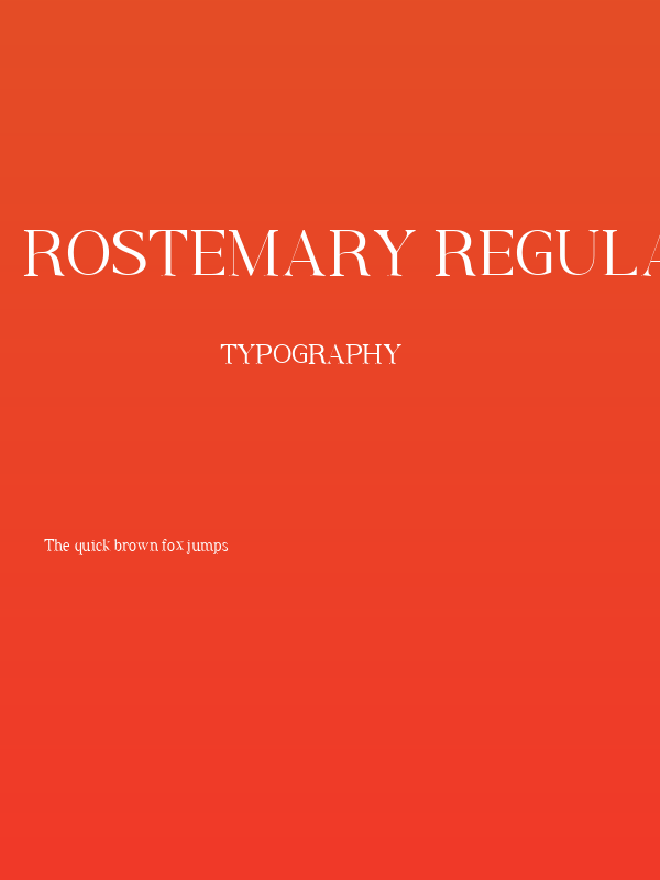 Rostemary Regular Poster