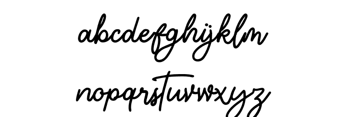 Rostemary Font LOWERCASE